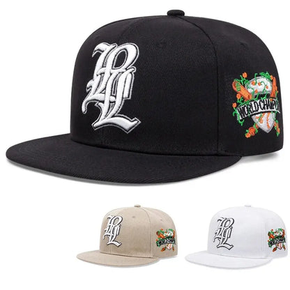 Fashion Letter Embroidered Snapback Cap