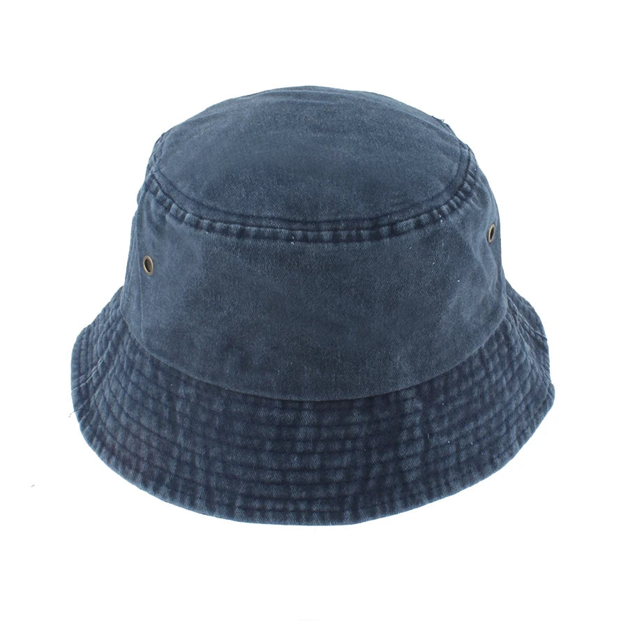 New Fisherman Hat Vintage Denim Bucket Hats