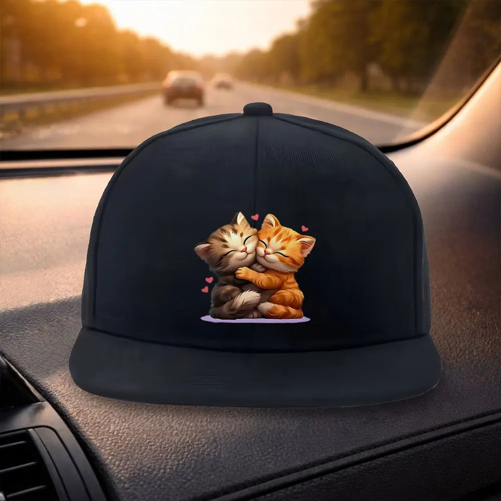 Hugging Cat Duckbill Snapback Cap