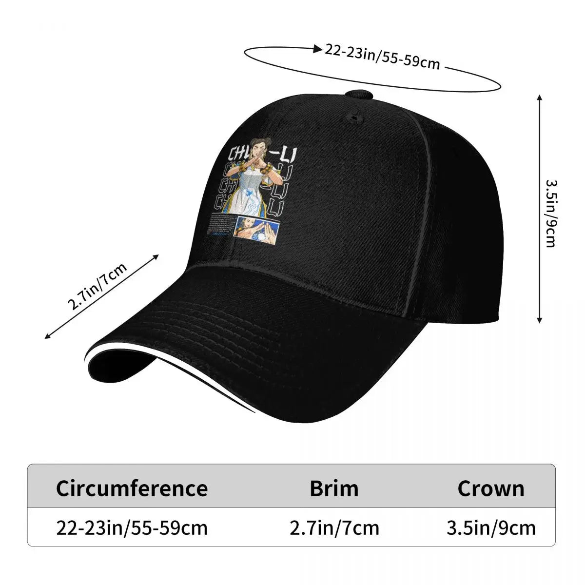 Chun Li Gaming Character Unisex Baseball Cap