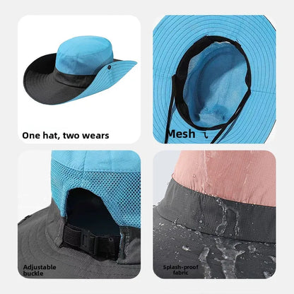 Full Coverage UV Blocking Outdoor Fishing Bucket Hat