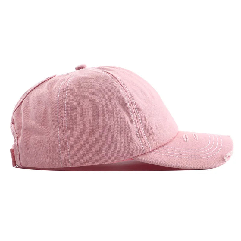 New High Ponytail Baseball Cap For Women Snapback Hat