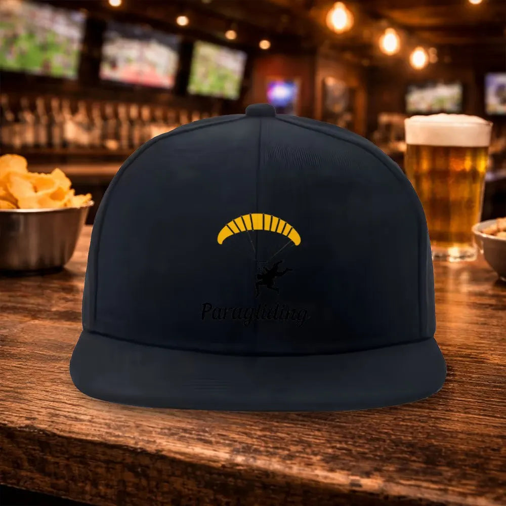 Paraglider Flat Brim Snapback Cap