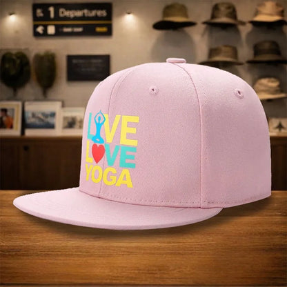 Love Yoga Street Style Snapback Cap