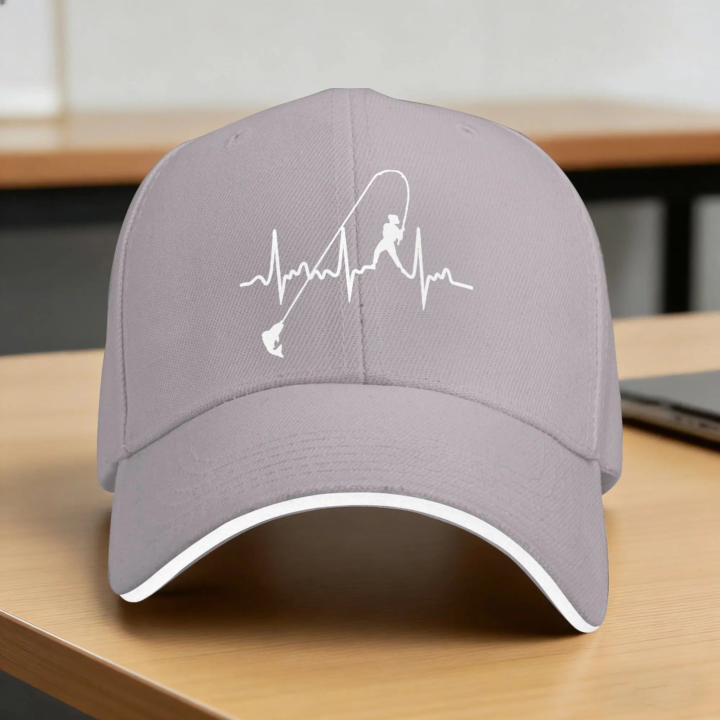 Fishing Heartbeat Y2K Baseball Cap
