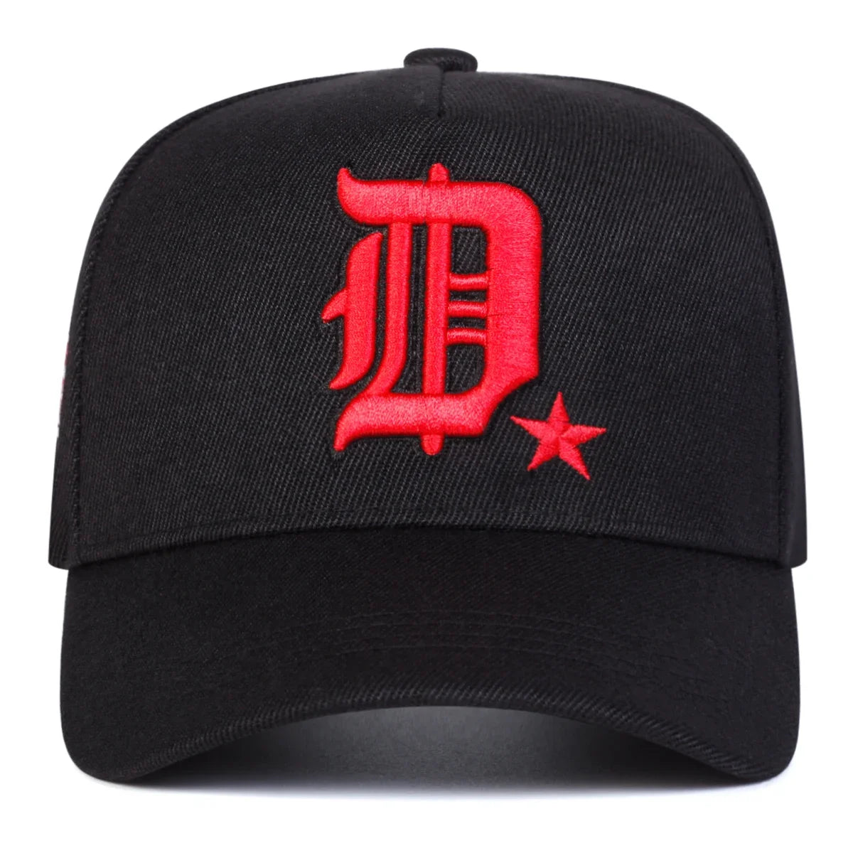 Unisex Gothic D Letter Embroidery Side Baseball Caps