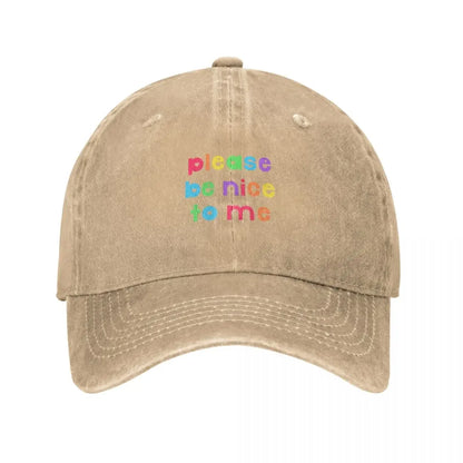 Please Be Nice To Me Western Baseball Cap