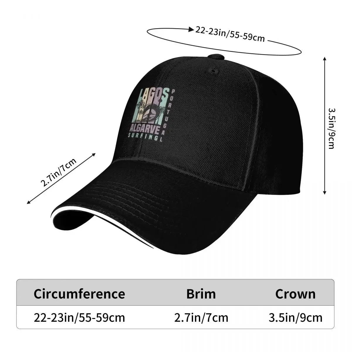 Lagos Algarve Surfing Is My Passion Beach Baseball Cap