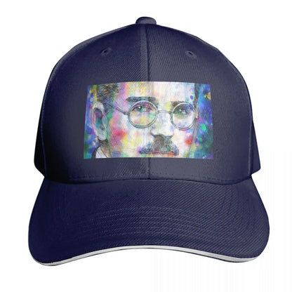Walter Benjamin Watercolor Portrait Cotton Twill Baseball Cap