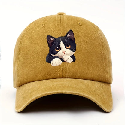 Funny Cat Pattern Casual Baseball Cap