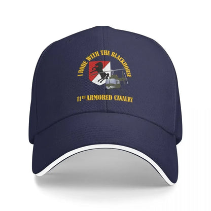 Rode With The Blackhorse OH58 Helicopter Western Fishing Baseball Cap
