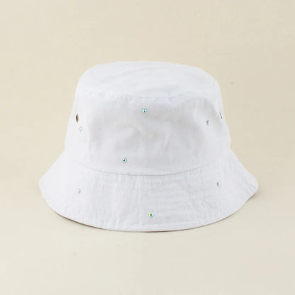 New Fashion Rhinestone Bucket Hats Size 56-59cm