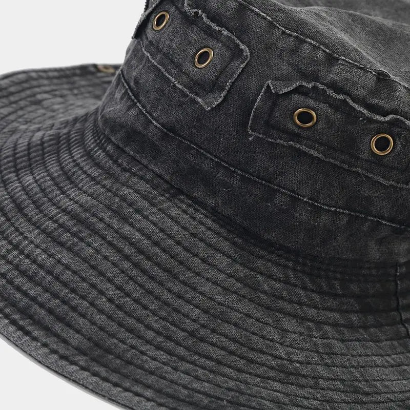Four Seasons Cotton Solid Bucket Hat