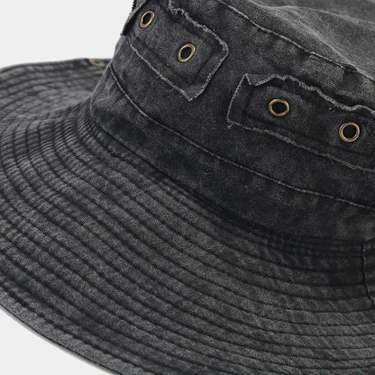 Four Seasons Cotton Solid Bucket Hat