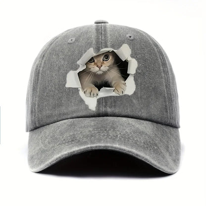 Funny Cat Lover Sun Baseball Cap