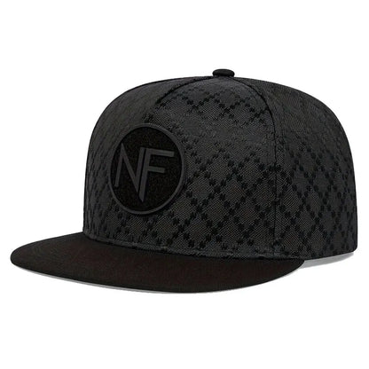 NF Letter Embroidered Hip-Hop Snapback Cap