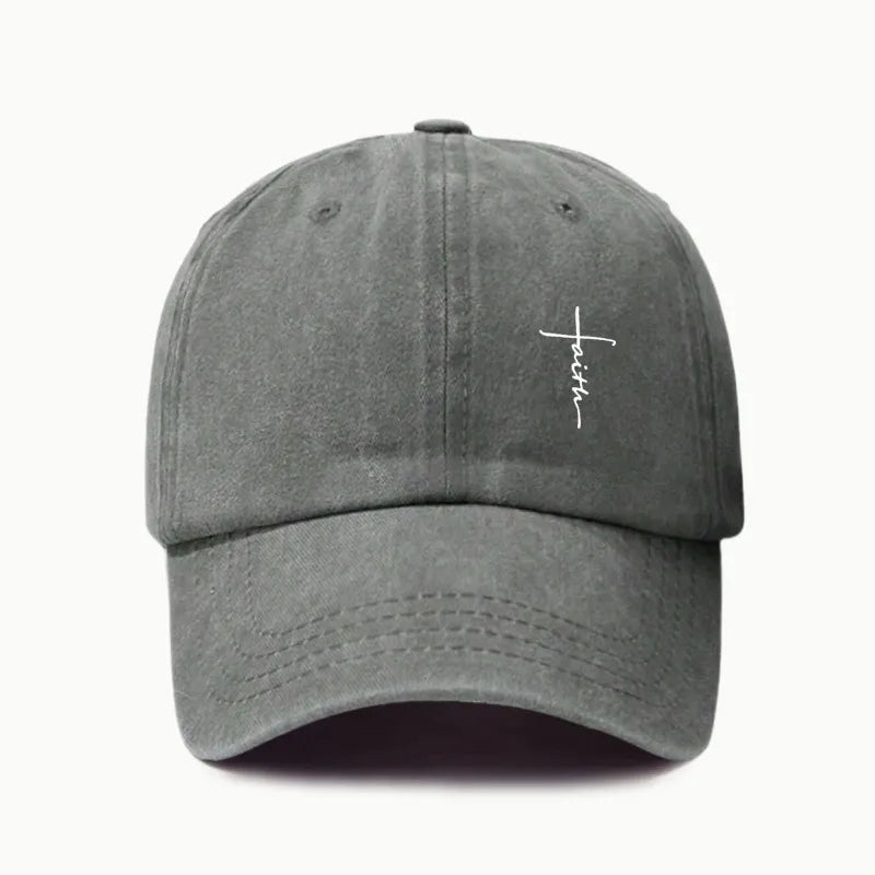 Retro Cross Print Baseball Cap