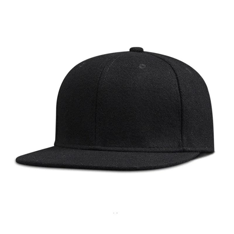 Woolen New York Fitted Flat Brim Snapback cap