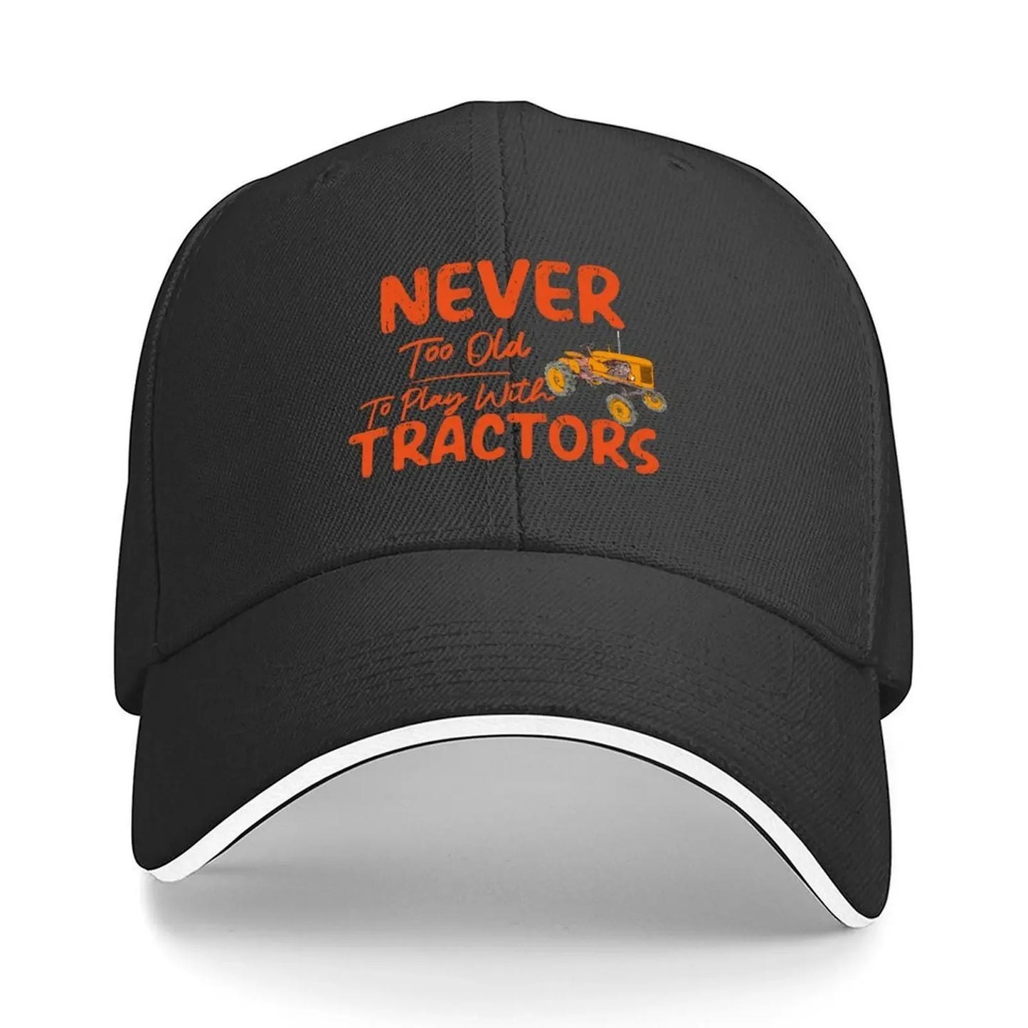 Never Too Old To Play Tractors Cap