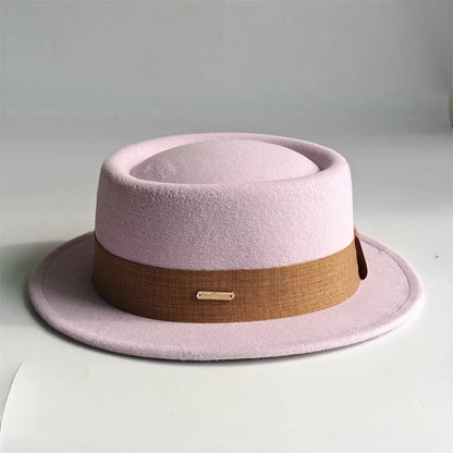 Autumn And Winter Fedora Hat For Women