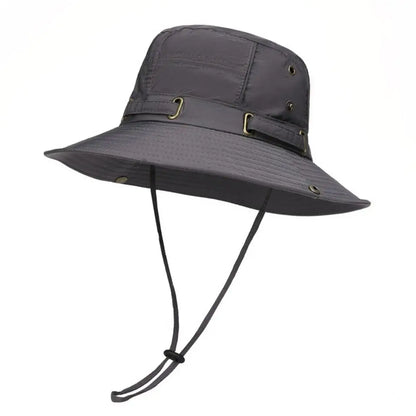 Wide Brim Reversible Breathable Fishing Bucket Hat