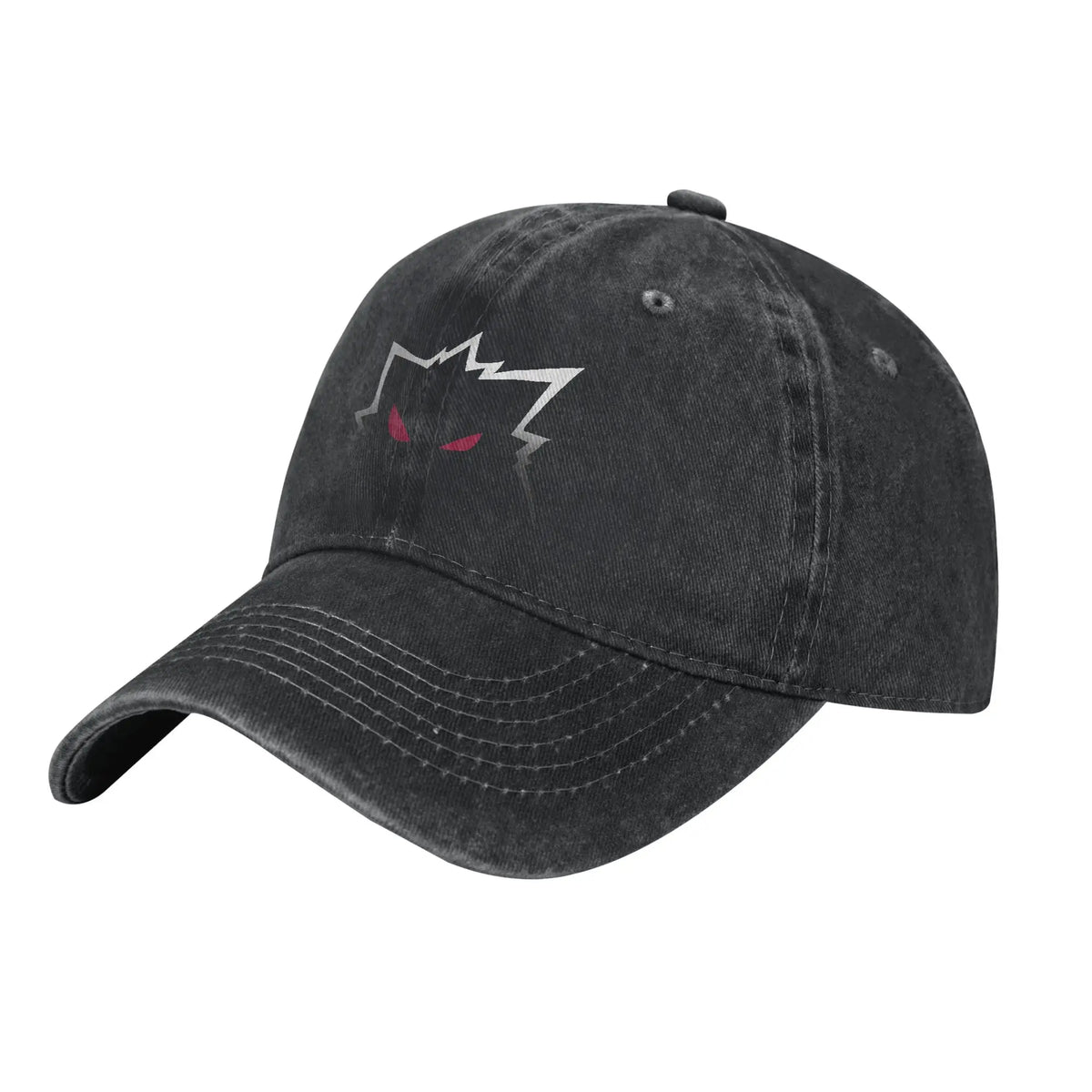 Retro Gengar Cool Graphic Distressed Denim Baseball Cap