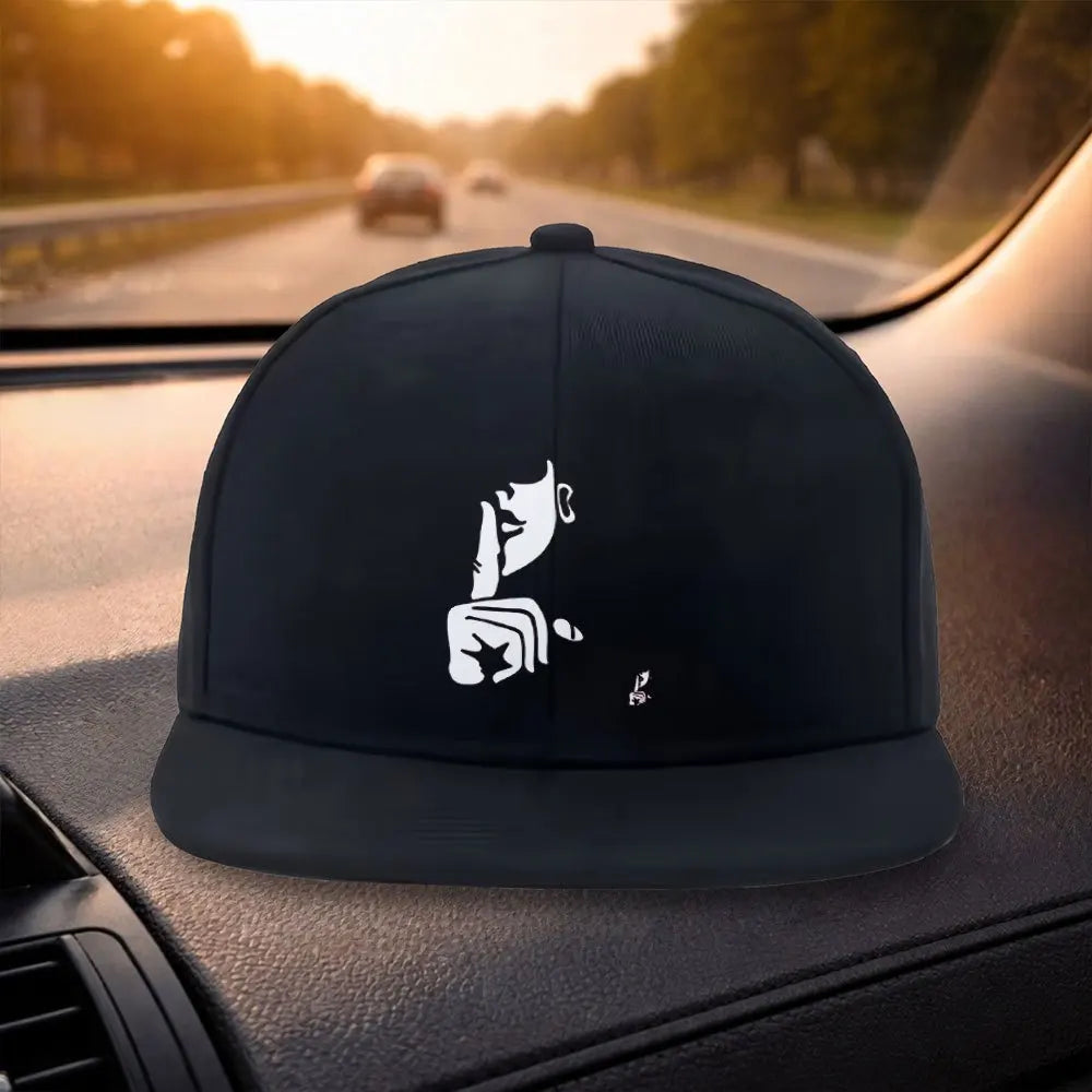 Silent Gesture Pattern Snapback Cap Hat
