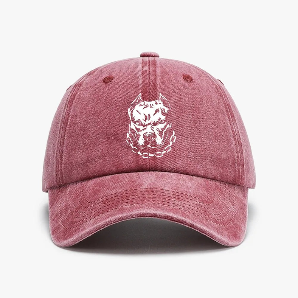 Pitbull Vintage Distressed Denim Baseball Cap