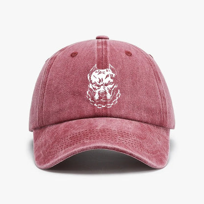 Pitbull Vintage Distressed Denim Baseball Cap