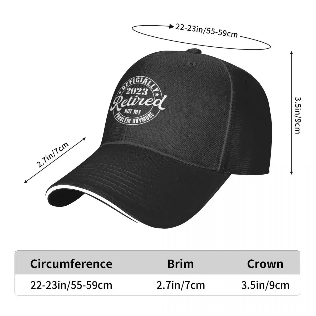 Retired 2023 Not My Problem Rugby Baseball Cap