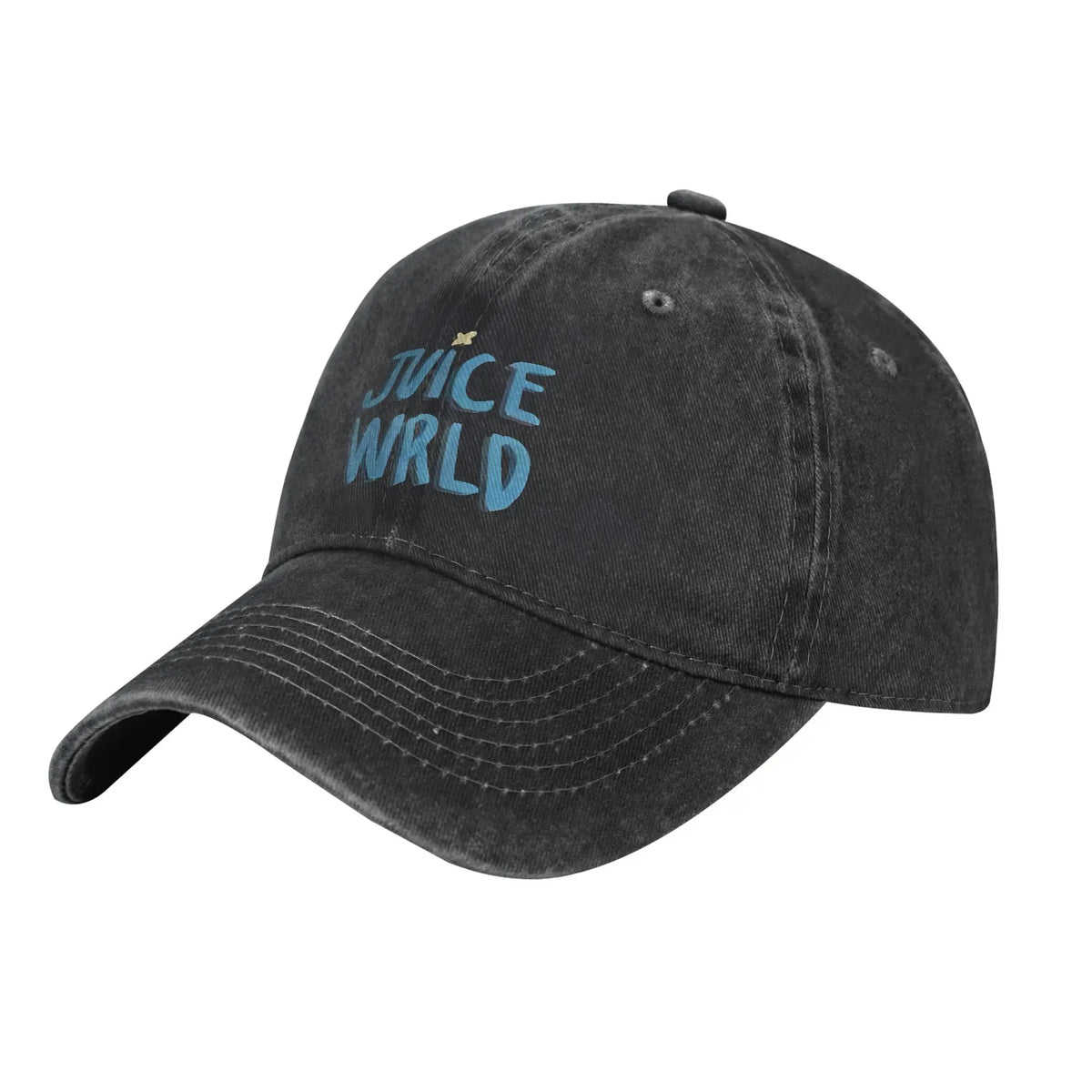 Juice Wrld Distressed Denim Washed Baseball Cap