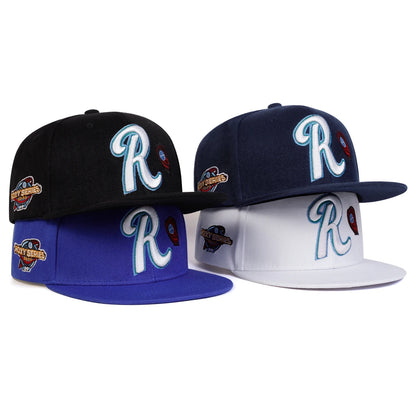 R Letter Embroidery Outdoor Snapback Cap