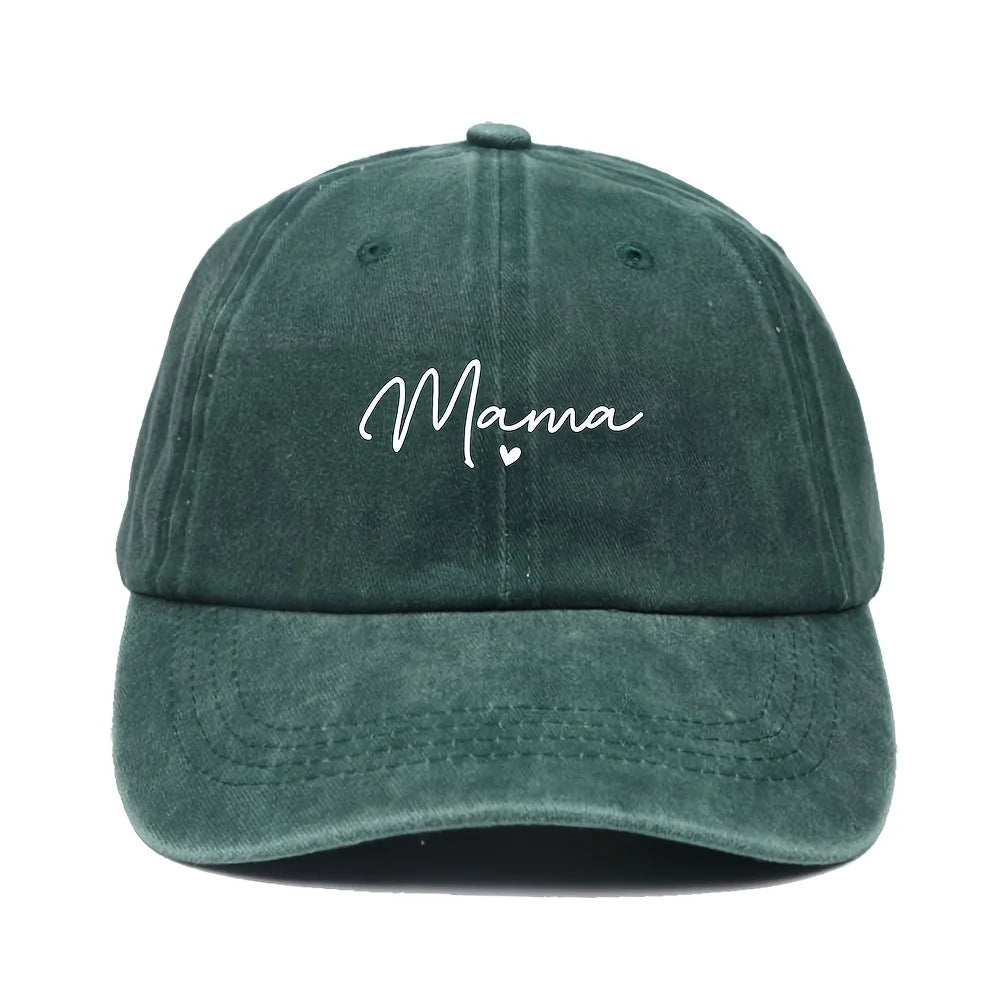 Mom Loves Patterned Printed Baseball Caps