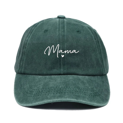 Mom Loves Patterned Printed Baseball Caps