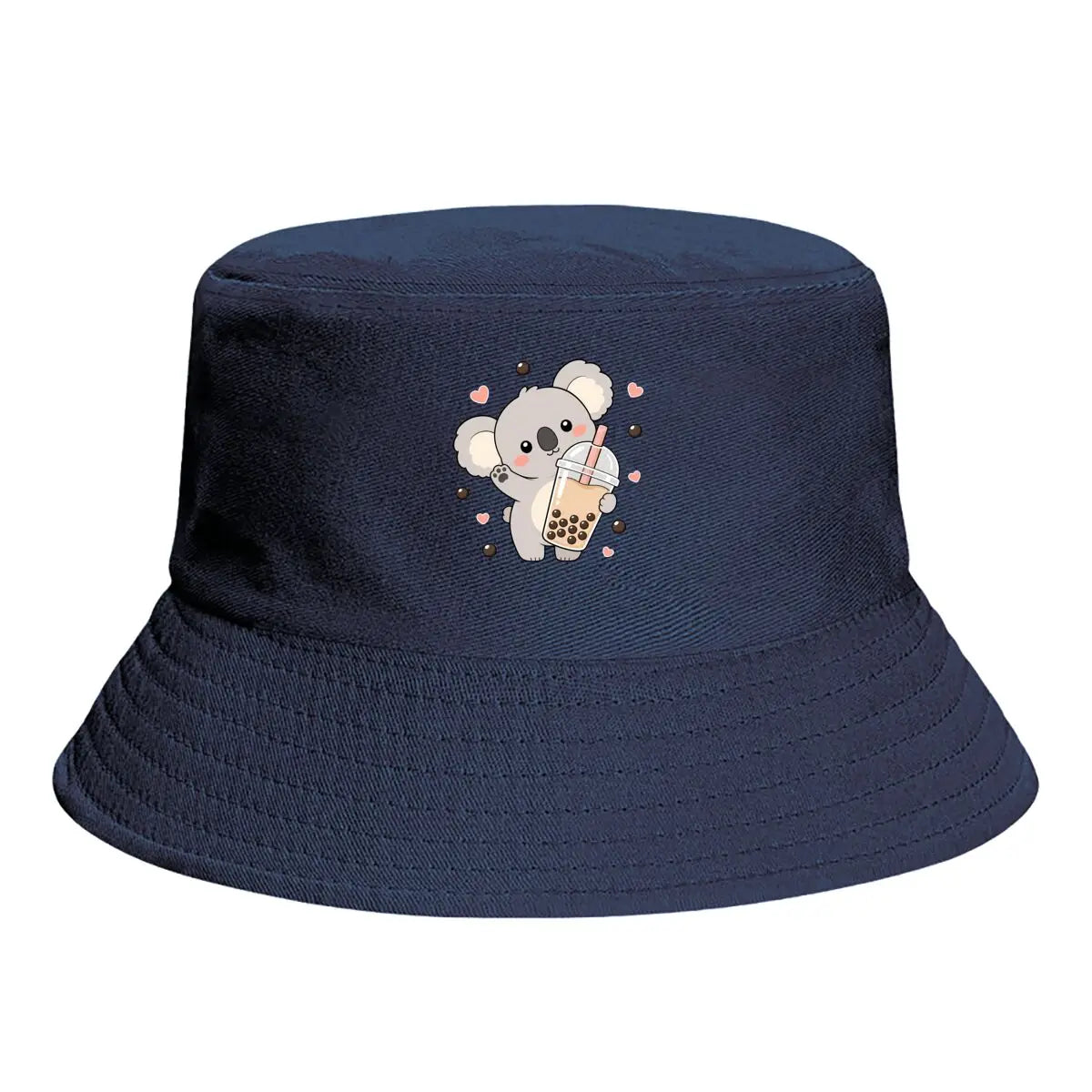 Fashion Cute Koala Boba Tea Bucket Hat