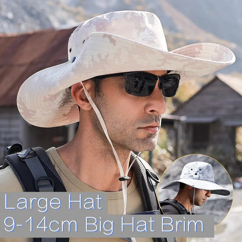 Waterproof Anti-UV Large Brim Bucket Hat