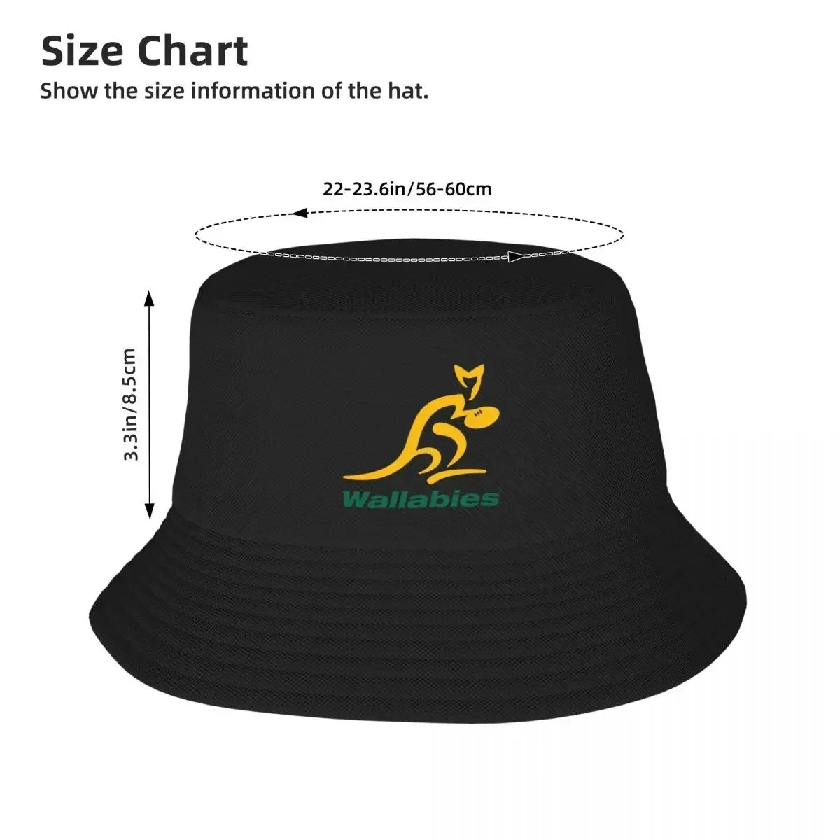 Australia Rugby Wallabies Yellow Bucket Hat