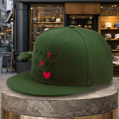 Faith Hope Love Snapback Cap