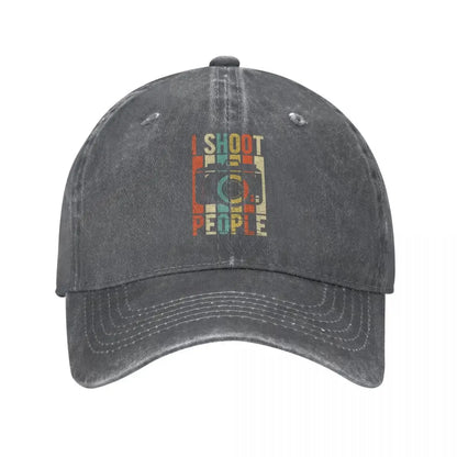 Vintage Photographer Distressed Baseball Cap