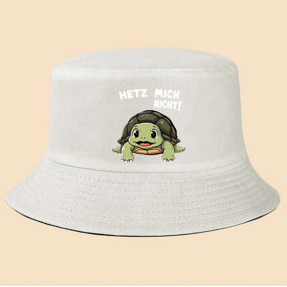 Retro Turtle Print Bucket Hat