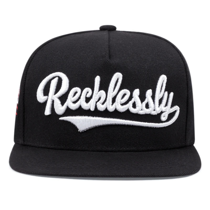 Reeklessly USA Embroidered Snapback Cap