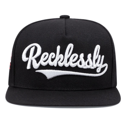 Reeklessly USA Embroidered Snapback Cap
