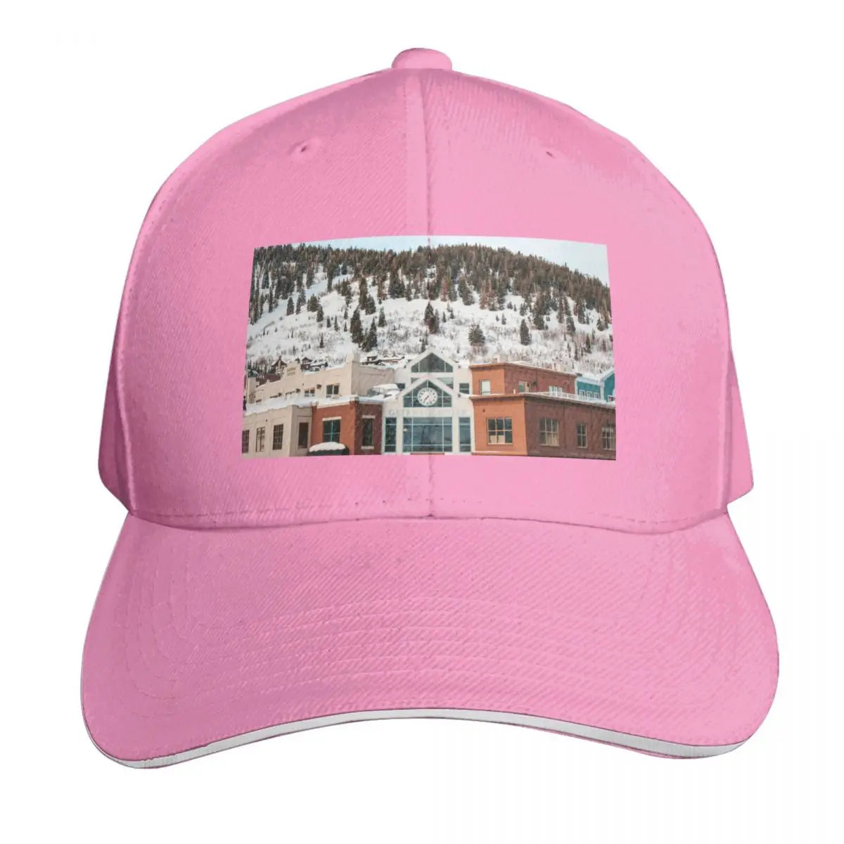 Park City Utah Old Town Winter Mountains Baseball Cap