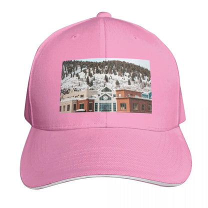 Park City Utah Old Town Winter Mountains Baseball Cap