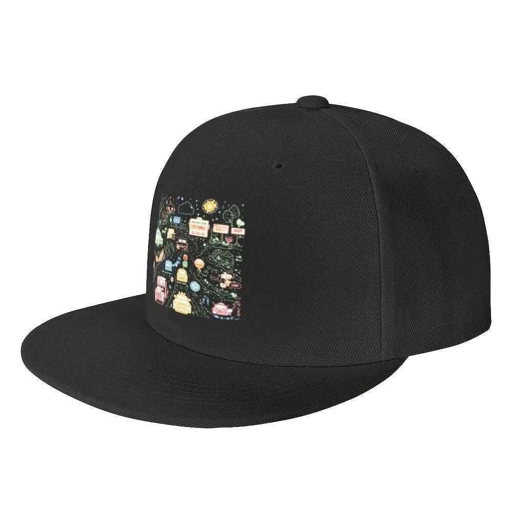 Road Trip Graphic High Crown Snapback Cap
