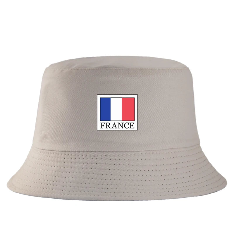 France Flag Cotton Bucket Hat