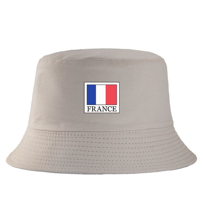 France Flag Cotton Bucket Hat