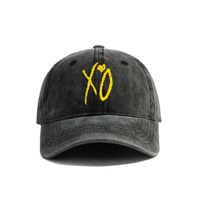 XO The Weekend Baseball Cap Distressed Hats Cap Men Retro Outdoor Summer Adjustable Dad Hat Fashion