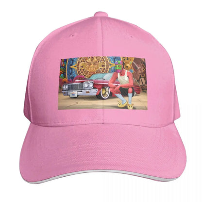 Masked Up Rows Posted Graphic Baseball Cap