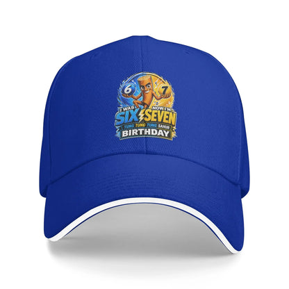 7th Birthday 67 Brainrot Tung Tung Tung Sahur Baseball Cap